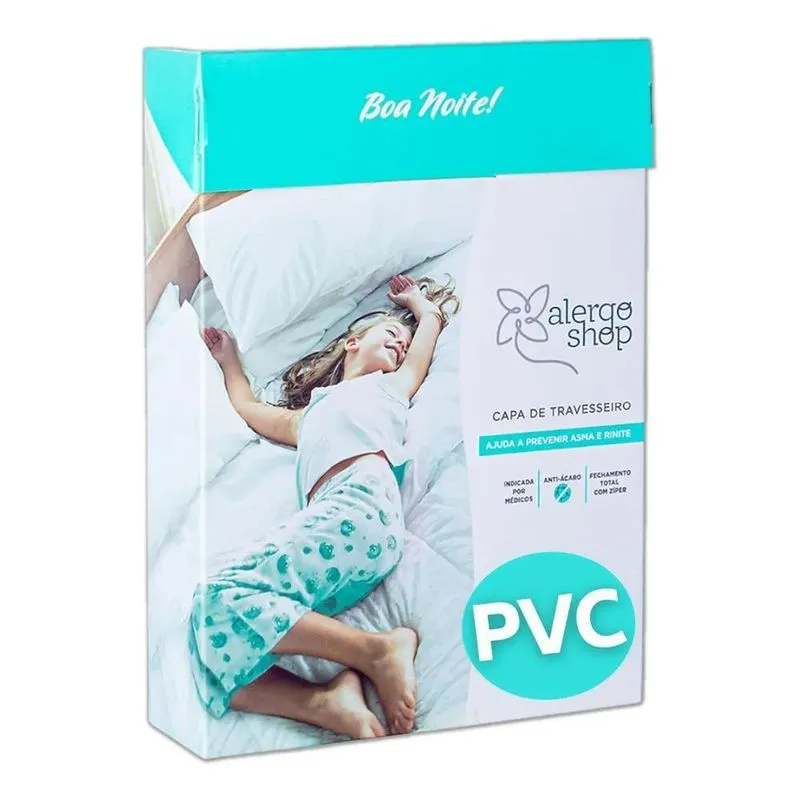 5x Capa Para Travesseiro Antiácaro 100% Pvc - Alergoshop