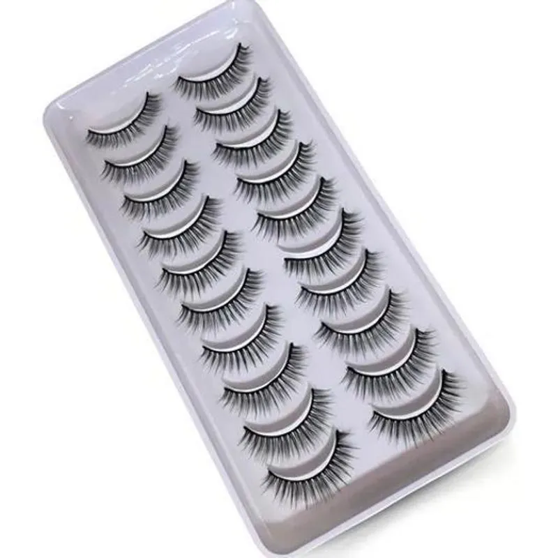 5x Cartela Cilios Postiços 3d 134 Bem Natural