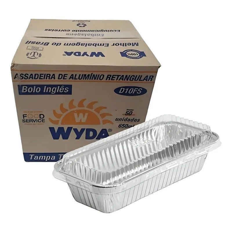 Assadeira Alumínio Wyda D10fs Bolo Inglês 650ml 50un