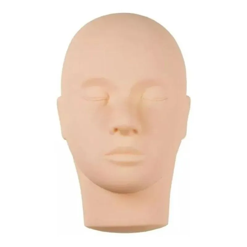 3x Cabeça De Silicone Cílios, Micropigmentação Maquiagem Ofe