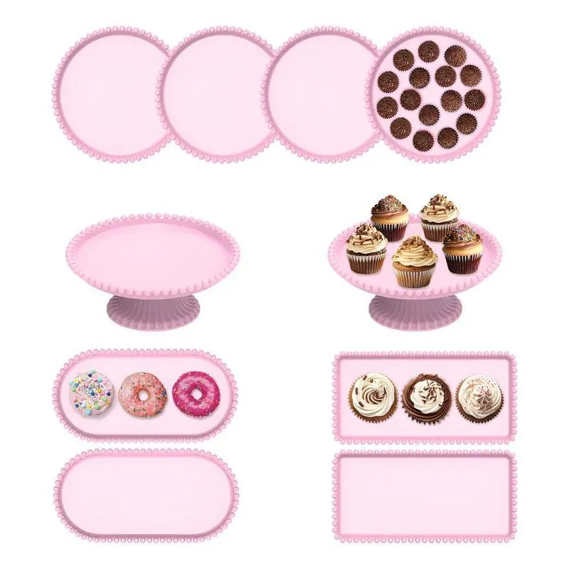 Kit Festa 8 - Decoraçao Ideal Para Sua Mesa Com Rosa Candy
