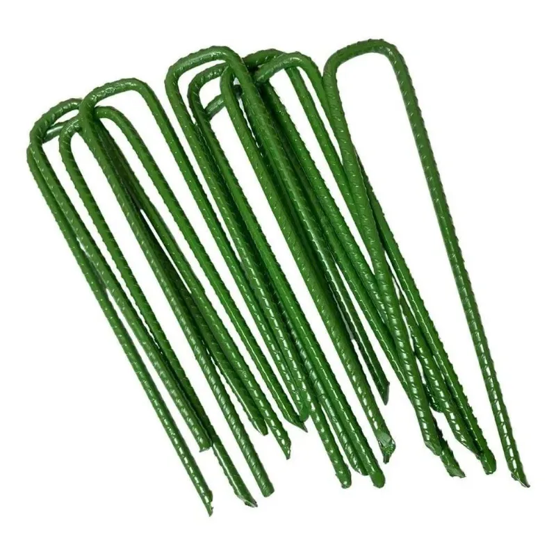 10x Kit Com 50 Grampos Para Grama Sintética