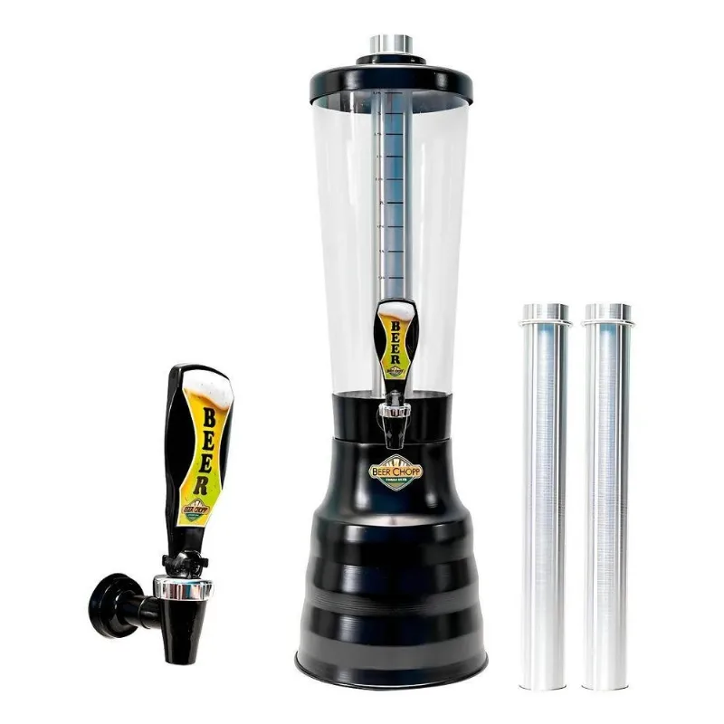Torre De Chopp 100% Aluminio 3,5l Base Giratória E 2 Refil C