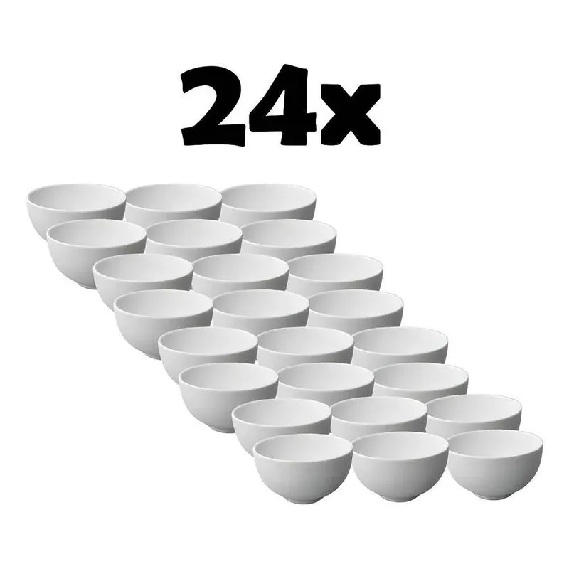 24 Tigela Cumbuca Japonesa Bowl 300ml Porcelana Açai Caldo C