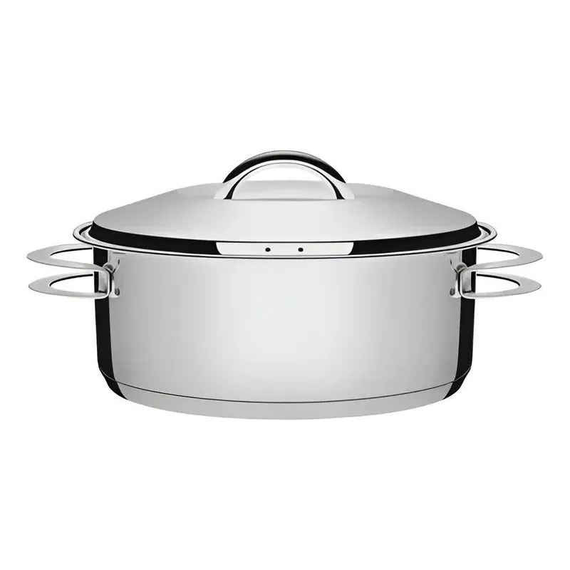 Caçarola Rasa Inox Fundo Triplo Solar 28cm 7,1l Tramontina