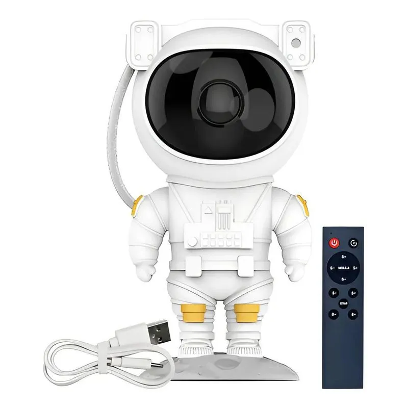 Projetor De Luzes Luminária Led Astronauta Galaxia Estrelas