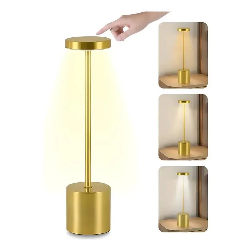 Luminaria Recarregavel Abaju Dourado-escuro Dourado-escuro 5