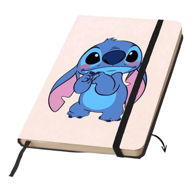 5x Caderno O Capa Dura A5 Tema Stitch- Desenho Ou Escrita