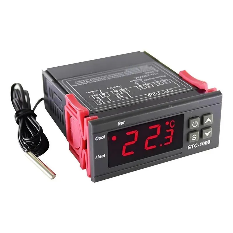 10x Termostato Digital Stc-1000 110/220v Aquecedor Refriger