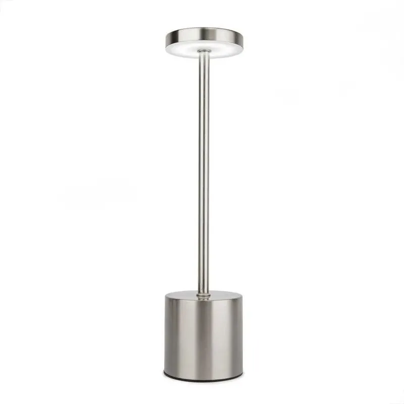 Luminária De Mesa Led Abajur Dourado Preto Prateado 127/220v