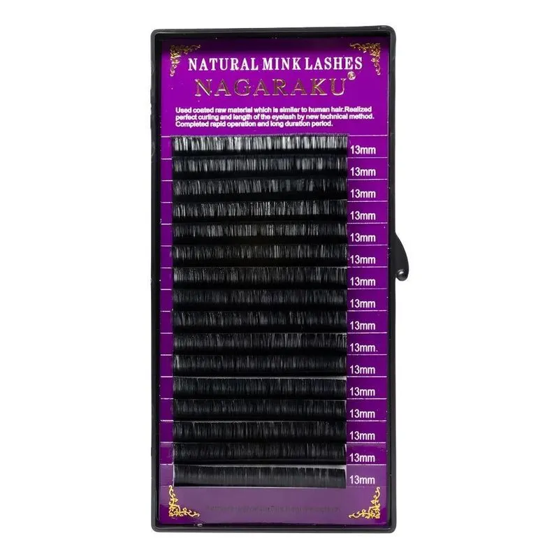Cílios Nagaraku Natural Mink Volume Russo Ou 0.05 C 12mm