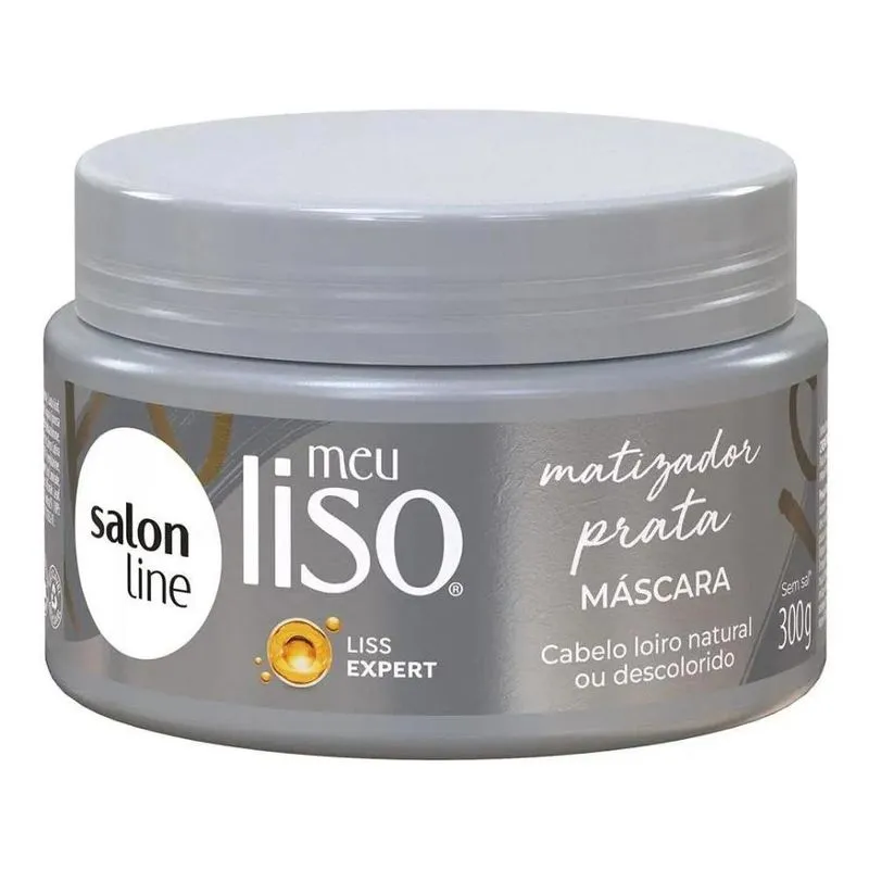 Máscara Matizador Loiro Acinzentado Meu Liso Salon Line 300g