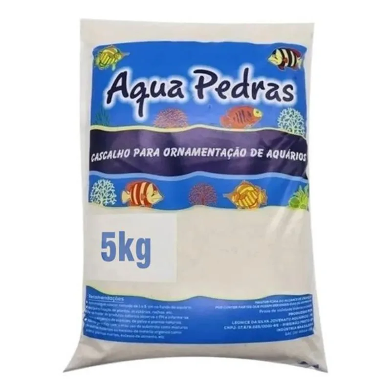 Areia Super Clara De Duna Número 00 5kg Aquários E Lagos