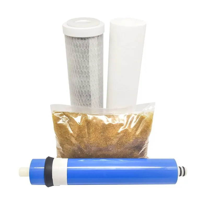 Kit Refil Deionizador 4 Estágios 50gpd Resina Mb475 - 400g N