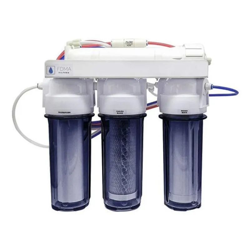 Filtro Osmose Reversa Deionizador 100Gpd Transparente