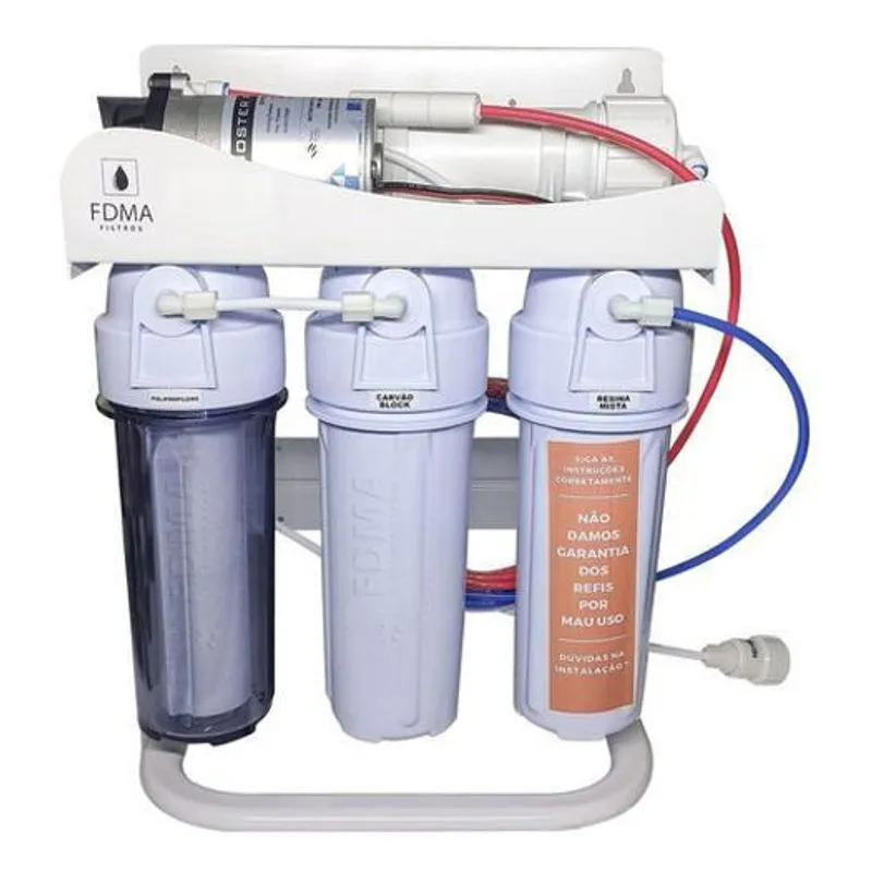 Filtro Osmose Reversa Deionizador 100Gpd Suporte Balcão
