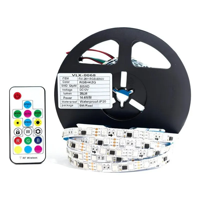 Fita Led Endereçável 5 Mts Ws2811 300 Leds Ip20 S/ Fonte Luz