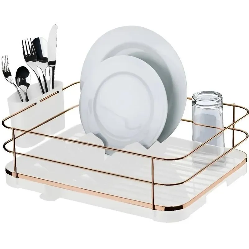 Escorre Louça Fácil Pratos + Porta Talheres Bandeja Bancada