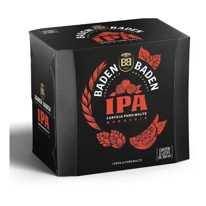 5x Kit X 6 Cerveja Artesanal Baden Baden Puro Indian Pale