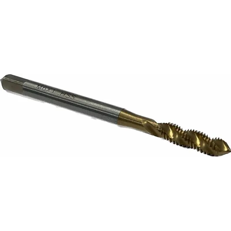 3x Macho Maquina Canal Helicoidal M6 X 1,0 Com Cobertura Ti