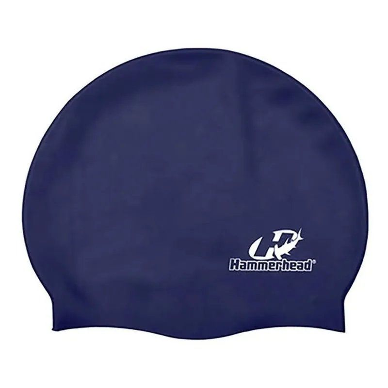 10x Touca De Natação Silicone Lisa Grande Xl Hammerhead Cor