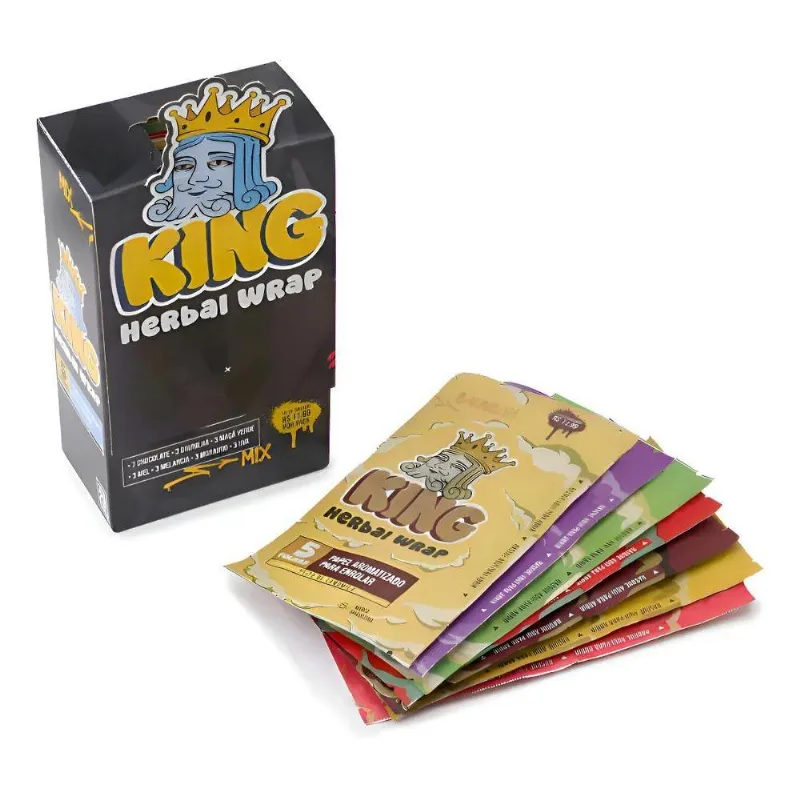 Caixa De Seda King Blunt Mix 25 Pacotes