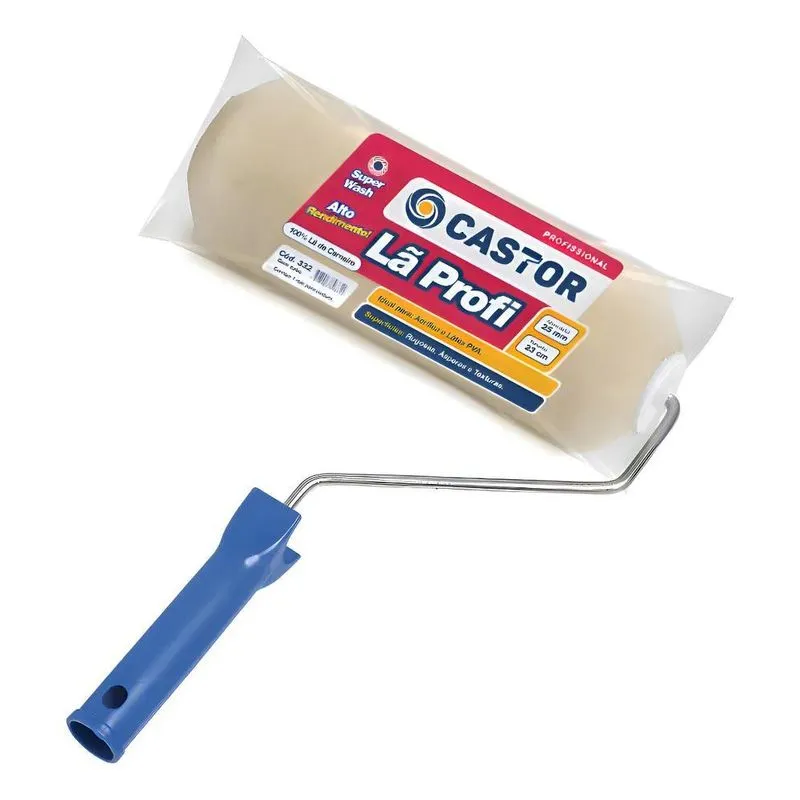 Rolo Lã De Carneiro Profissional 23cm - Castor