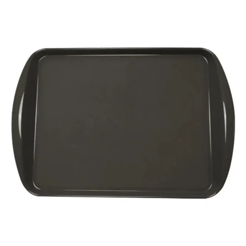 Kit 10 Bandeja Restaurante Self Service Lanches 4 Preto