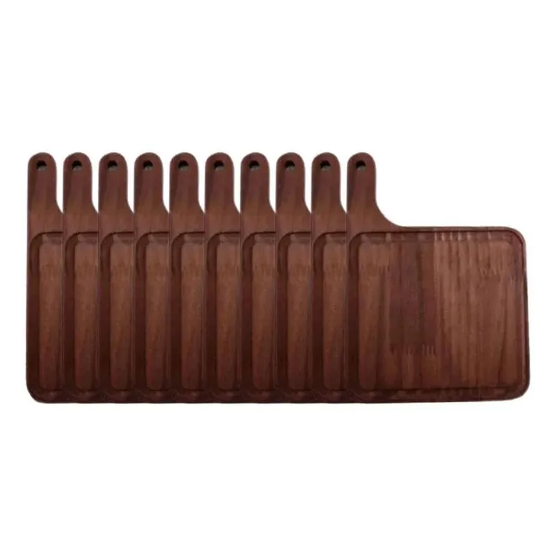 Kit Com 10 Tábua De Hambúrguer Madeira Rustica Lisa Premium