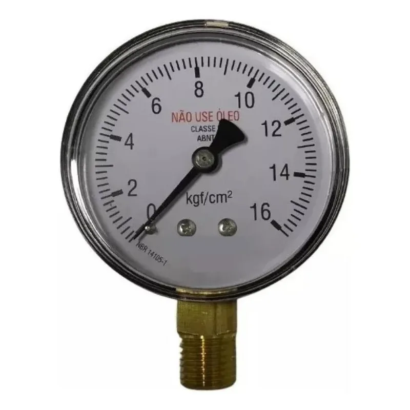Manometro Medidor Relogio Pressão Regulador Oxigênio 0-16 Kg