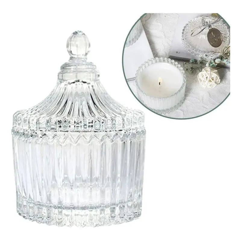 Kit 12 Peças Mini Potiche Vidro 9cm Lembrancinha Bomboniere