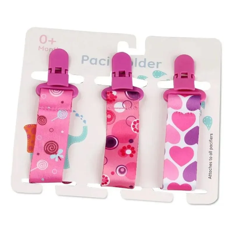 Kit 3 Prendedor De Chupeta + Adaptador De Silicone Universal
