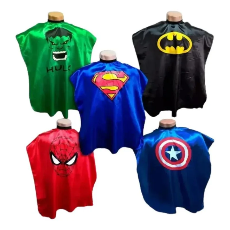 Kit 5 Capas De Corte Infantil Cabeleireiro E Barbeiro Cetim