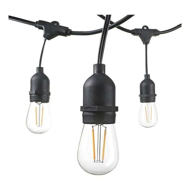 Varal De Luzes Com 15 Soquetes E27 15 Metros 127/220v