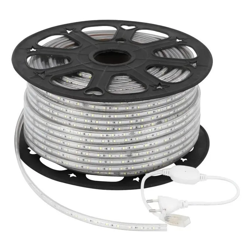 Mangueira Fita De Led Chata Rolo 50 Metros + Azul 220v 220v