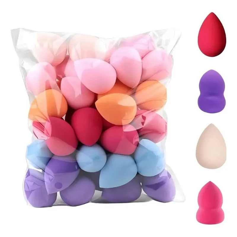 Kit 24uni Esponja Gota Para Maquiagem Revenda Make