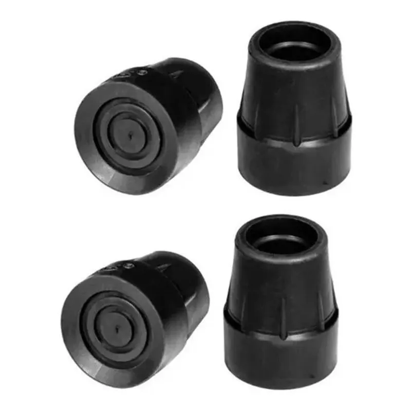 2x Pé Ponteira 3/4 Para Bengala Muleta Kit Com 4 Unidades