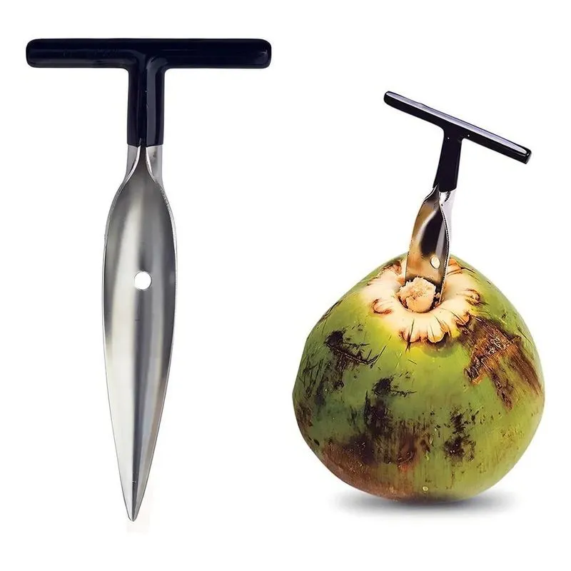 5x Abridor Furador Profissional De Coco Verde