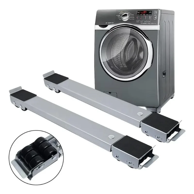 Suporte Base Rodinha Geladeira Fogão Máquina Móvel Ajustável