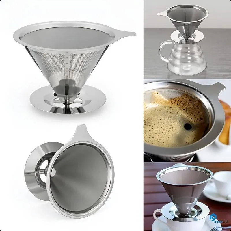 Coador Inox Filtro Café 103 Permanente Grande Sem Papel Inno