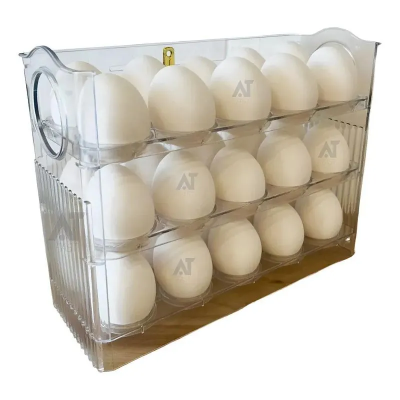 Porta Ovo Dispensador Organizador Suporte Geladeira 3 Andar