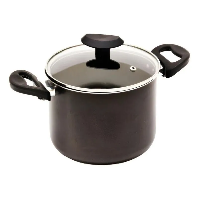 Caldeirão 16 Alumínio Antiaderente Cozillar 2.49l Cor Preto