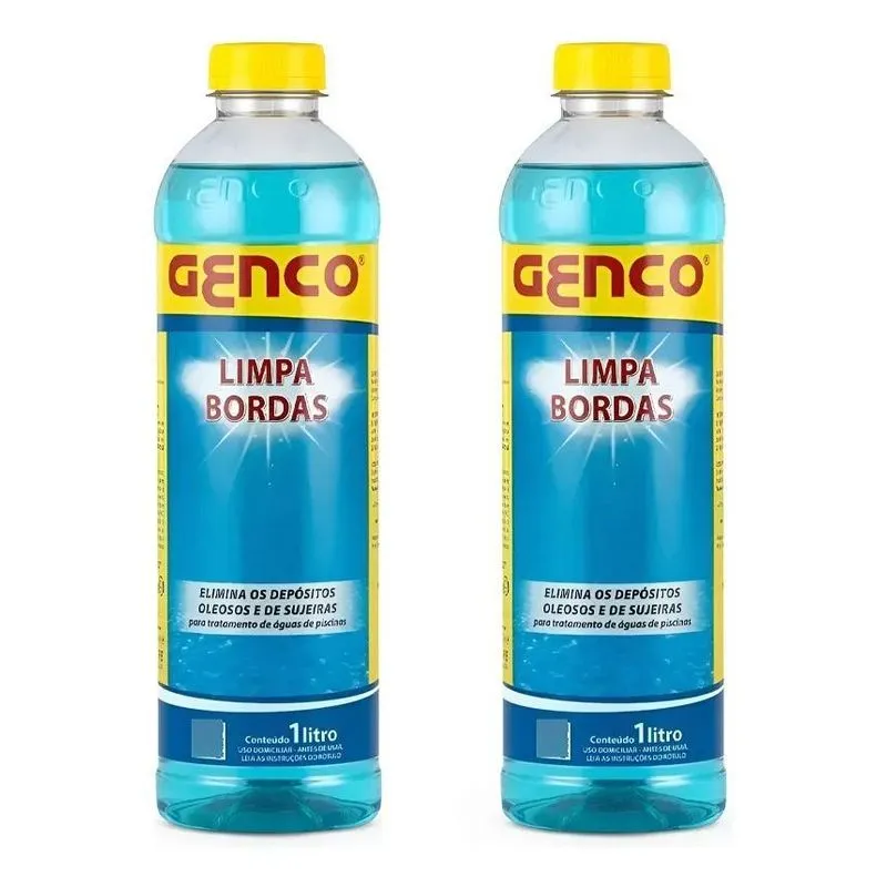 3x Kit 2 Unidades Genco Limpa Bordas Para Piscinas 1l