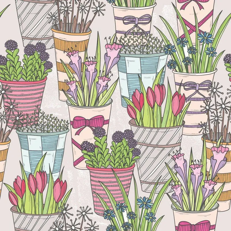Papel De Parede Adesivo Floral 0108- 2 M X 0,58Cm