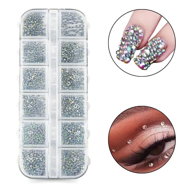 3x Strass Brilho Pedrinhas Decoração Unhas Maquiagem Artísti