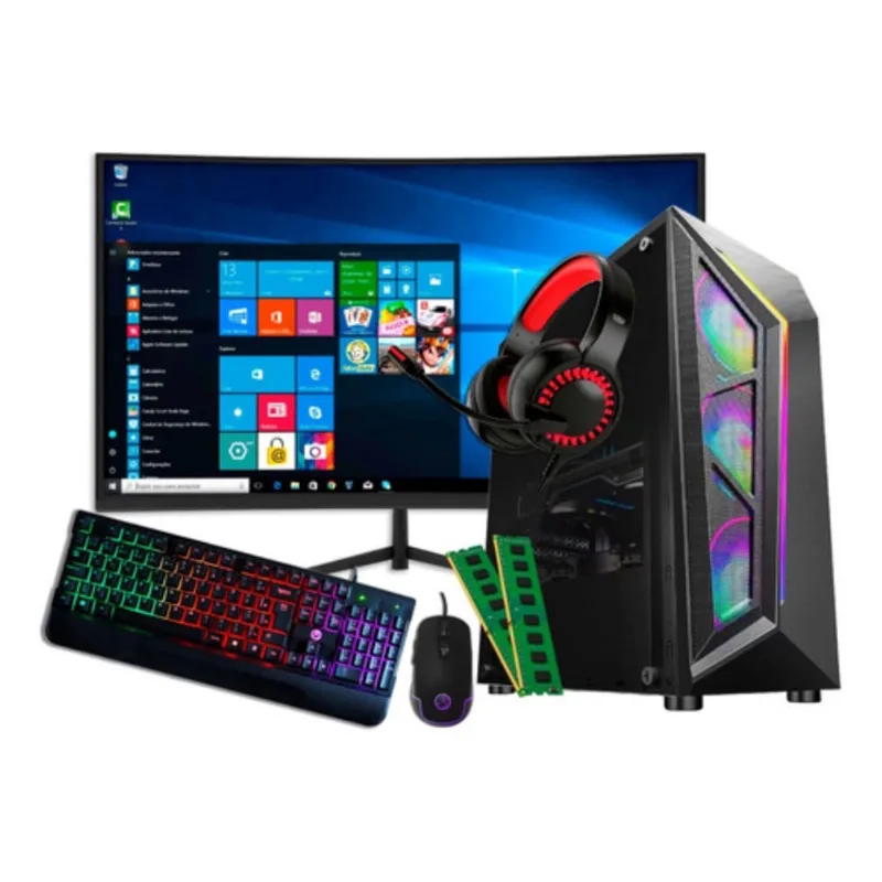 Pc Gamer Ryzen 7 5700g 32gb Ram Ssd 960gb Tela 23p Gtx 1660s