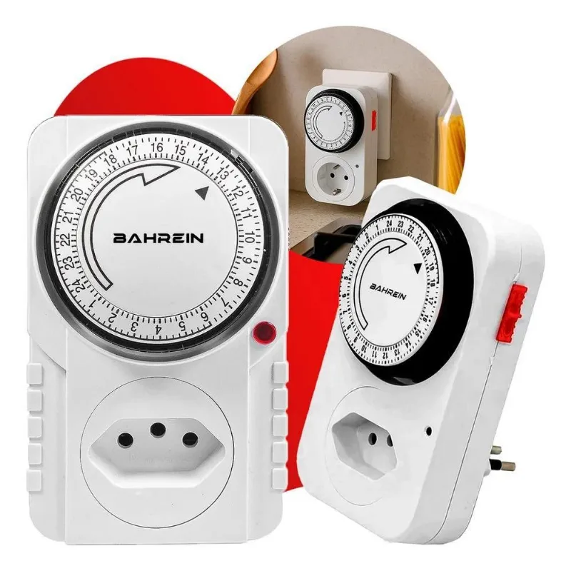 Temporizador Timer Mecânico Bahrein Bivolt 110v 220v