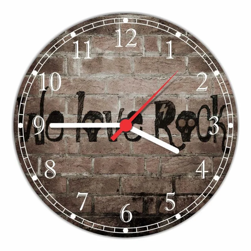 Relógio De Parede We Love Rock Bar Gg 50 Cm Quartz