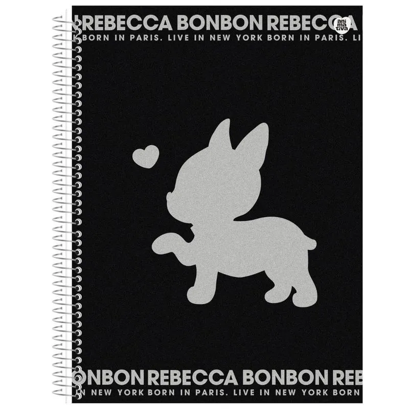 Caderno Rebecca Bonbon Universitário 10 Matérias 160 Folhas