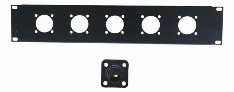 Painel Régua Padrão Rack 19 2u Para 5 Camlook 400amp 600v
